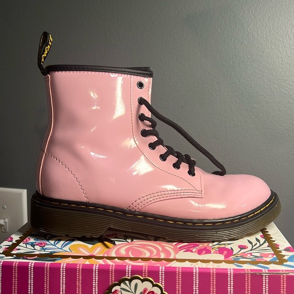 Dr. Marten Pink Leather Boots - Picture 7 of 16